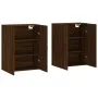 Wall cabinets 2 units oak brown 69.5x34x90 cm by vidaXL, Sideboards - Ref: Foro24-3195642, Price: 130,18 €, Discount: %