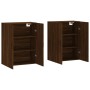Wandschränke 2 Einheiten Eiche braun 69,5x34x90 cm von vidaXL, Sideboards - Ref: Foro24-3195642, Preis: 130,18 €, Rabatt: %