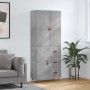 Tall plywood gray concrete sideboard 69.5x34x180 cm by vidaXL, Sideboards - Ref: Foro24-3195879, Price: 167,97 €, Discount: %