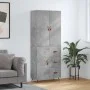 Tall plywood gray concrete sideboard 69.5x34x180 cm by vidaXL, Sideboards - Ref: Foro24-3195879, Price: 167,97 €, Discount: %