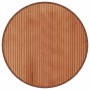 Alfombra redonda bambú marrón 60 cm
