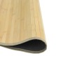 Alfombra redonda bambú color natural claro 60 cm