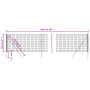 Anthrazitgrauer verzinkter Stahldrahtzaun 1x10 m von vidaXL, Zaunpaneele - Ref: Foro24-154209, Preis: 68,20 €, Rabatt: %