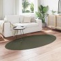 Alfombra HUARTE Verde bosque 100 x 200 cm Poliéster