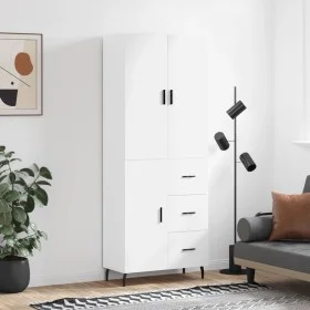 Tall white plywood sideboard 69.5x34x180 cm by vidaXL, Sideboards - Ref: Foro24-3195915, Price: 166,31 €, Discount: %