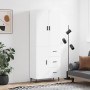 Hohes weißes Sperrholz-Sideboard 69,5 x 34 x 180 cm von vidaXL, Sideboards - Ref: Foro24-3195915, Preis: 168,42 €, Rabatt: %