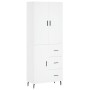 Tall white plywood sideboard 69.5x34x180 cm by vidaXL, Sideboards - Ref: Foro24-3195915, Price: 168,42 €, Discount: %