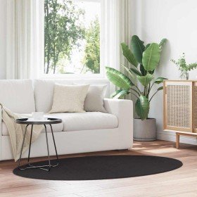 Alfombra HUARTE Negro 100 x 200 cm Poliéster