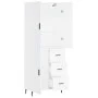 Aparador alto madera contrachapada blanco 69,5x34x180 cm de vidaXL, Aparadores - Ref: Foro24-3195915, Precio: 166,05 €, Descu...