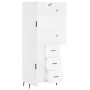 Tall white plywood sideboard 69.5x34x180 cm by vidaXL, Sideboards - Ref: Foro24-3195915, Price: 168,42 €, Discount: %