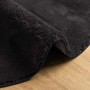 Alfombra HUARTE Negro 100 x 200 cm Poliéster