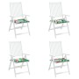 Cojines para silla de jardín 4 uds tela multicolor 40x40x3 cm von vidaXL, Kissen für Stühle und Sofas - Ref: Foro24-361018, P...