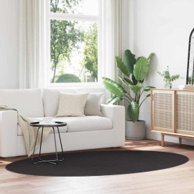 Alfombra HUARTE Negro 160 x 230 cm Poliéster