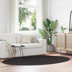 Alfombra HUARTE Negro 160 x 230 cm Poliéster