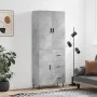 Aparador alto madera contrachapada gris hormigón 69,5x34x180 cm de vidaXL, Aparadores - Ref: Foro24-3195919, Precio: 162,04 €...