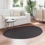 Alfombra HUARTE Antracita 120 x 170 cm Poliéster