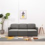 Sofá cama modular de 3 plazas tela gris taupe