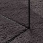 Alfombra HUARTE Antracita 160 x 230 cm Poliéster