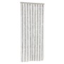 Cortina antimoscas chenilla gris claro y blanco 56x200 cm