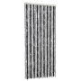 Cortina antimoscas chenilla gris y negro 56x185 cm