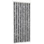 Cortina antimoscas chenilla gris y negro 56x200 cm