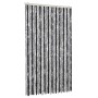 Cortina antimoscas chenilla gris y negro 100x220 cm