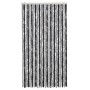 Cortina antimoscas chenilla gris y negro 100x220 cm