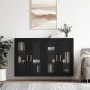 Wandschränke, 2 Stück, schwarzes Holzwerkstoff von vidaXL, Sideboards - Ref: Foro24-3197930, Preis: 157,26 €, Rabatt: %