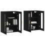 Wall cabinets 2 pcs black engineered wood by vidaXL, Sideboards - Ref: Foro24-3197930, Price: 159,49 €, Discount: %