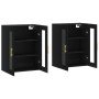 Wall cabinets 2 pcs black engineered wood by vidaXL, Sideboards - Ref: Foro24-3197930, Price: 159,49 €, Discount: %