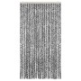Cortina antimoscas chenilla gris negro y blanco 100x220 cm