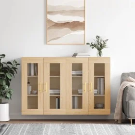 Wandschränke, 2 Stück, Holzwerkstoff, Sonoma-Eiche von vidaXL, Sideboards - Ref: Foro24-3197932, Preis: 152,23 €, Rabatt: %