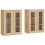 Wandschränke, 2 Stück, Holzwerkstoff, Sonoma-Eiche von vidaXL, Sideboards - Ref: Foro24-3197932, Preis: 152,23 €, Rabatt: %