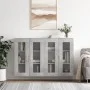 Armarios de pared 2 uds madera de ingeniería gris hormigón de vidaXL, Aparadores - Ref: Foro24-3197933, Precio: 163,56 €, Des...