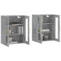 Wandschränke 2 Stück betongraues Holzwerkstoff von vidaXL, Sideboards - Ref: Foro24-3197933, Preis: 165,33 €, Rabatt: %