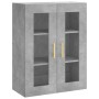 Wandschränke 2 Stück betongraues Holzwerkstoff von vidaXL, Sideboards - Ref: Foro24-3197933, Preis: 165,33 €, Rabatt: %