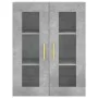 Armarios de pared 2 uds madera de ingeniería gris hormigón de vidaXL, Aparadores - Ref: Foro24-3197933, Precio: 163,56 €, Des...