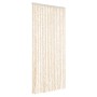 Cortina antimoscas chenilla beige y blanco 56x200 cm