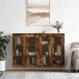 Wandschränke, 2 Stück, Holzwerkstoff, geräucherte Eiche von vidaXL, Sideboards - Ref: Foro24-3197934, Preis: 164,02 €, Rabatt: %
