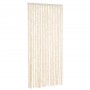Cortina antimoscas chenilla beige y blanco 90x200 cm