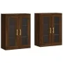 Armarios de pared 2 uds madera de ingeniería marrón roble de vidaXL, Aparadores - Ref: Foro24-3197936, Precio: 170,14 €, Desc...