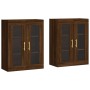Wandschränke, 2 Stück, Eichenbraun, Holzwerkstoff von vidaXL, Sideboards - Ref: Foro24-3197936, Preis: 170,14 €, Rabatt: %