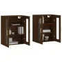 Wandschränke, 2 Stück, Eichenbraun, Holzwerkstoff von vidaXL, Sideboards - Ref: Foro24-3197936, Preis: 167,80 €, Rabatt: %