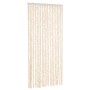 Cortina antimoscas chenilla beige y blanco 90x220 cm