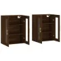 Wandschränke, 2 Stück, Eichenbraun, Holzwerkstoff von vidaXL, Sideboards - Ref: Foro24-3197936, Preis: 167,80 €, Rabatt: %