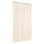 Cortina antimoscas chenilla beige y blanco 100x220 cm