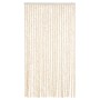 Cortina antimoscas chenilla beige y blanco 100x220 cm