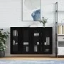 Wall cabinets 2 pcs black engineered wood by vidaXL, Sideboards - Ref: Foro24-3197938, Price: 177,13 €, Discount: %