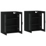 Wall cabinets 2 pcs black engineered wood by vidaXL, Sideboards - Ref: Foro24-3197938, Price: 179,65 €, Discount: %