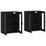 Wall cabinets 2 pcs black engineered wood by vidaXL, Sideboards - Ref: Foro24-3197938, Price: 177,13 €, Discount: %